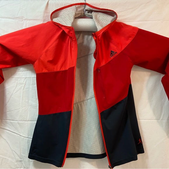 Adidas Two-Tone Red and Black Jacket - Picture 1 of 7